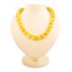 Honey Amber Beaded Necklace, image 
