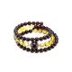 Multicolor Amber Wrap Bracelet The Ariadna, image 