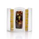 White Leather Bracelet With Green Amber The Amazon, image 