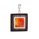 Cognac Amber And Wood Pendant The Indonesia, image 