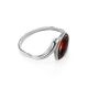 Cute Silver Ring With Cherry Amber The Amaranth, Ring Size: 9.5 / 19.5, image 