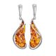 Handmade Amber Earrings In Sterling Silver The Rialto, image 
