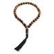 Islamic 33 Black Amber Prayer Beads, image 