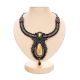 Braided Textile Necklace With Amber And Glass Beads The India, image 