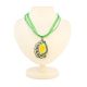 Macrame Necklace With Honey Amber The India, image 