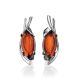 Amber Earrings In Sterling Silver The Verbena, image 