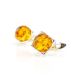 Cognac Amber Earrings In sterling Silver The Rondo, image 