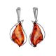 Handmade Amber Earrings In Sterling Silver The Rialto, image 