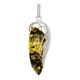 Voluptuous Amber Pendant In Sterling Silver The Dew, image 