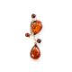 Cognac Amber Pendant In Sterling Silver The Symphony, image 