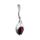 Cherry Amber Pendant In Sterling Silver The Peony, image 