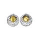 Lemon Amber Earrings In Sterling Silver The Venus, image 