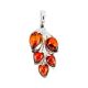 Floral Amber Pendant In Sterling Silver The Verbena, image 