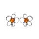 Amber Earrings In Sterling Silver The Daisy, image 