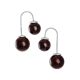 Stylish Cherry Amber Threader Earrings In Sterling Silver The Paris, image 