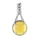 Refined Honey Amber Pendant In Sterling Silver The Shanghai, image 
