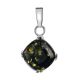 Laconic Amber Pendant In Sterling Silver The Byzantium, image 