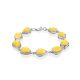 Link Amber Bracelet In Sterling Silver The Fiori, image 