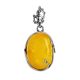Amber Pendant In Sterling Silver The Toscana, image 