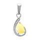 Honey Amber Pendant In Sterling Silver The Acapulco, image 
