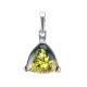 Lovely Amber Pendant In Sterling Silver The Etude, image 