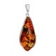 Cognac Amber Pendant In Sterling Silver The Lagoon, image 