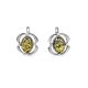 Amber Earrings In Sterling Silver The Violet, image 