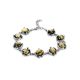 Link Amber Bracelet In Sterling Silver The Sphere, image 