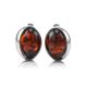 Lovely Amber Earrings In Sterling Silver The Suite, image 