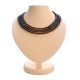 Shimmering Faceted Green Amber Beaded Necklace, image 
