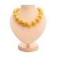 Vintage Style Amber Ball Beaded Necklace, image 