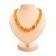 Lemon Amber Beaded Necklace, image 