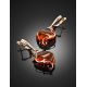Handcrafted Amber Earrings In Gold The Rialto, image , picture 2