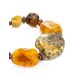 Raw Amber Bracelet With Brass Beads The Indonesia, image , picture 4