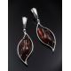 Handmade Amber Earrings In Sterling Silver The Palladio, image , picture 2