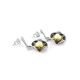 Lemon Amber Drop Earrings In Sterling Silver The Nymph, image , picture 4