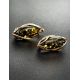 Green Amber Earrings In Gold The Rococo, image , picture 2