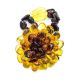 Multicolor Amber Bracelet The Chrysanthemum, image , picture 4