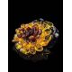 Multicolor Amber Bracelet The Chrysanthemum, image , picture 2