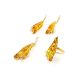 Handmade Golden Ring With Lemon Amber The Rialto, Ring Size: Adjustable, image , picture 4