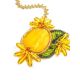 Honey Amber Necklace With Glass Beads The Fable, image , picture 3