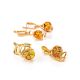 Adjustable Gold-Plated Ring With Lemon Amber The Flamenco, Ring Size: Adjustable, image , picture 8