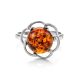 Charming Amber Ring In Sterling Silver The Daisy, Ring Size: 13 / 22, image , picture 3