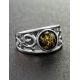 Amazing Silver Ring With Green Amber The Scheherazade, Ring Size: 11 / 20.5, image , picture 2