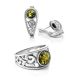 Amazing Silver Ring With Green Amber The Scheherazade, Ring Size: 11.5 / 21, image , picture 5