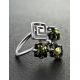 Green Amber Ring In Sterling Silver The Vernissage, Ring Size: 13 / 22, image , picture 2
