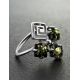 Green Amber Ring In Sterling Silver The Vernissage, Ring Size: 12 / 21.5, image , picture 2