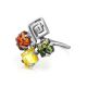 Multicolor Amber Ring In Sterling Silver The Vernissage, Ring Size: 13 / 22, image , picture 4