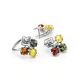 Multicolor Amber Ring In Sterling Silver The Vernissage, Ring Size: 11 / 20.5, image , picture 5