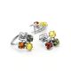Multicolor Amber Ring In Sterling Silver The Vernissage, Ring Size: 12 / 21.5, image , picture 5
